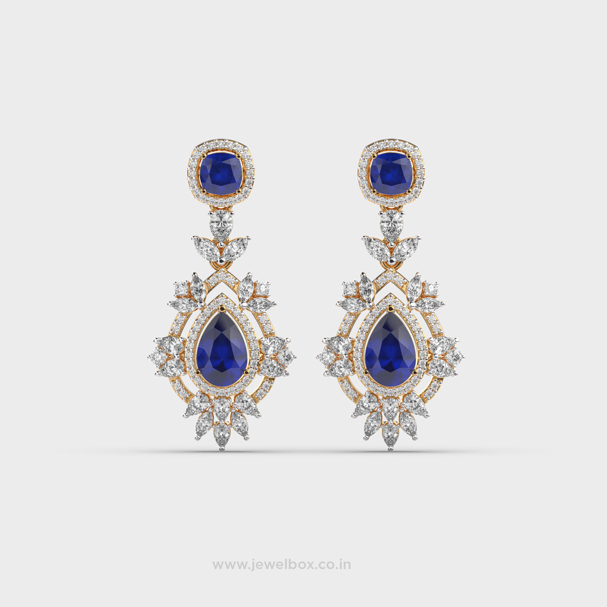 Artemisia Wisdom Blue Stone Diamond Earrings