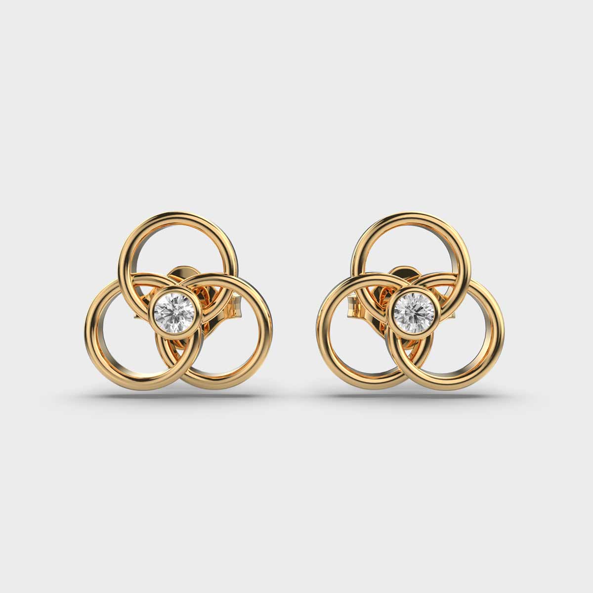 Venn Diamond Studs Earrings