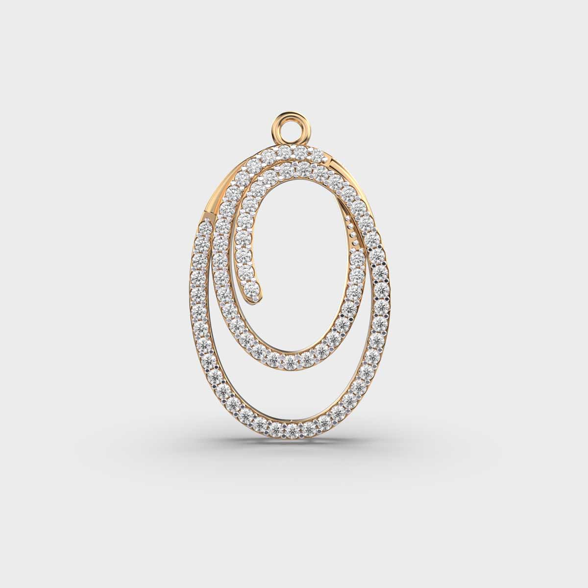 Loop of Abundance Diamond Pendant (Without Chain)