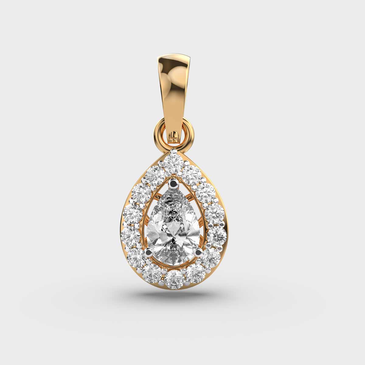 Elixir Droplet Diamond Pendant (Without Chain)