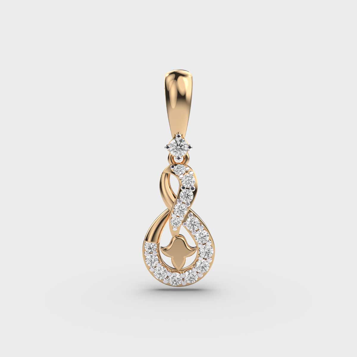 Lovers Muse Infinity Diamond Pendant (Without Chain)