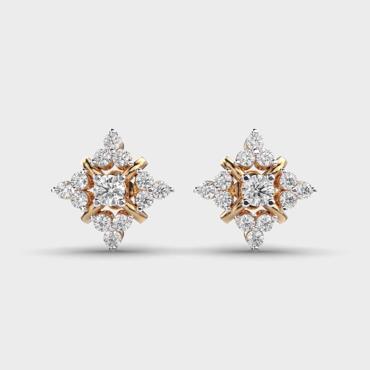 Shimmering Star Diamond Earstuds