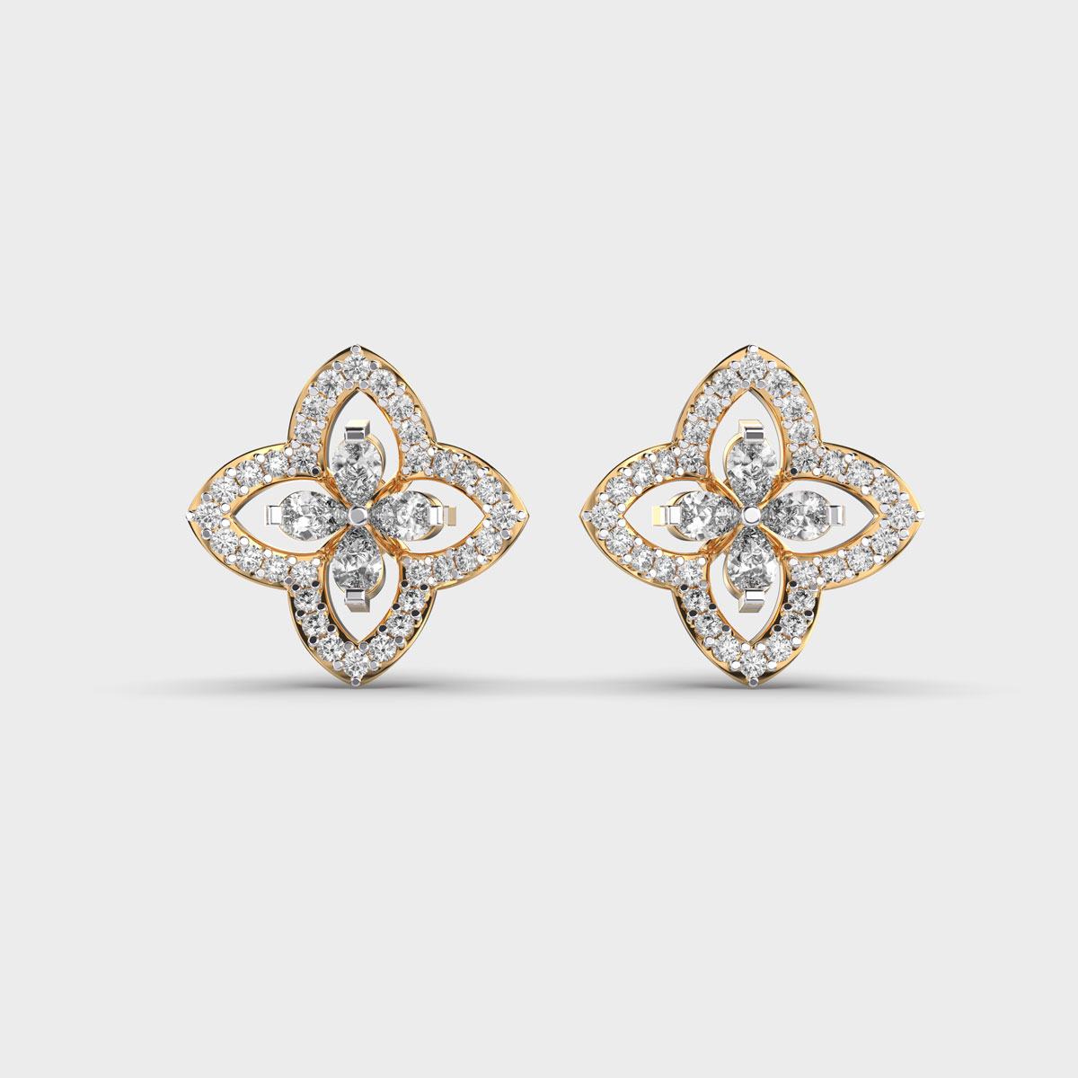 Enticing Posy Diamond Studs