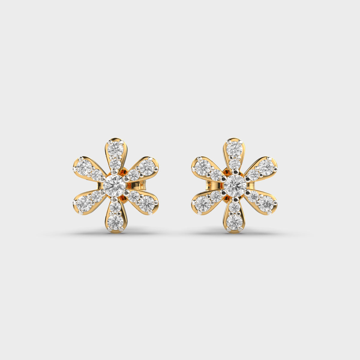 Merry Go Around Diamond Ear Studs