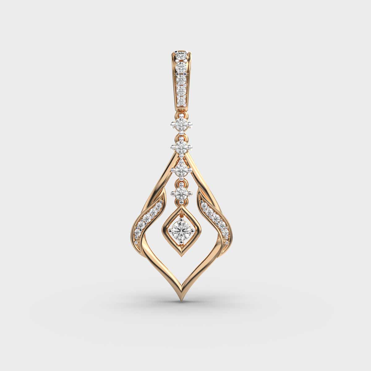 Starlit Royal Diamond Pendant (Without Chain)