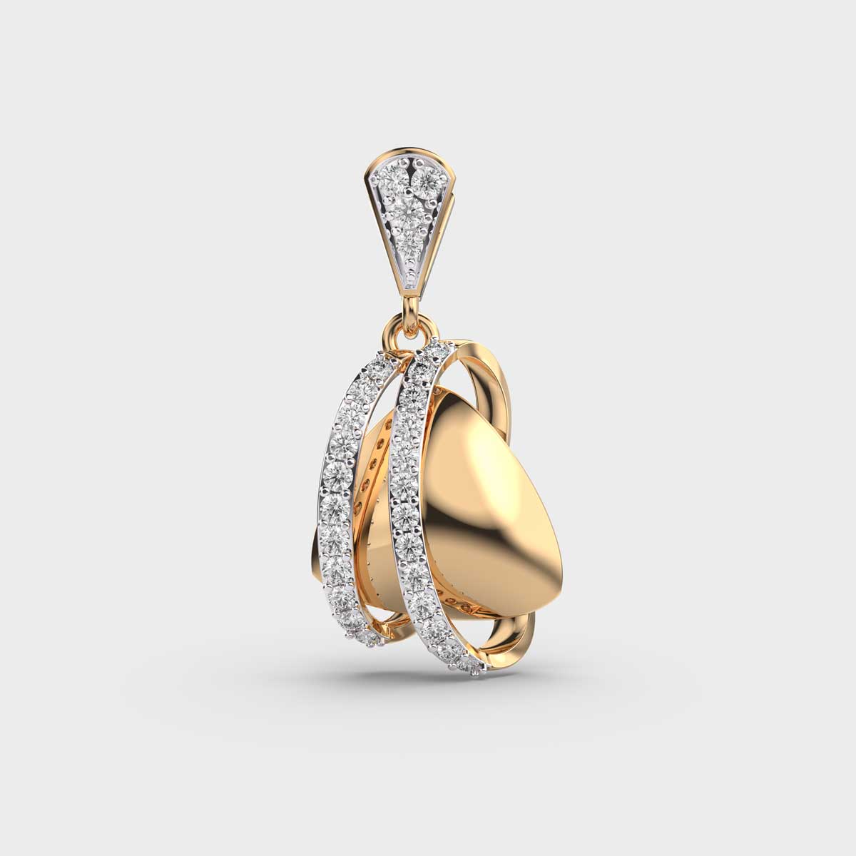 Algerian Love Knot Diamond Pendant (Without Chain)