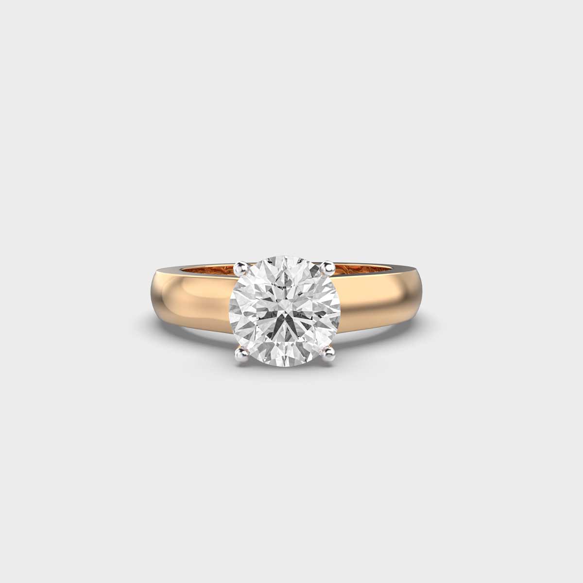 Lorna Round Diamond Solitaire Ring