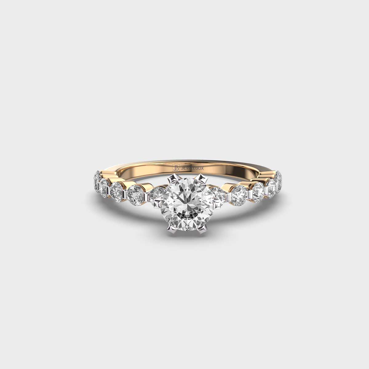 Unus Diamond Solitaire Infinity Ring