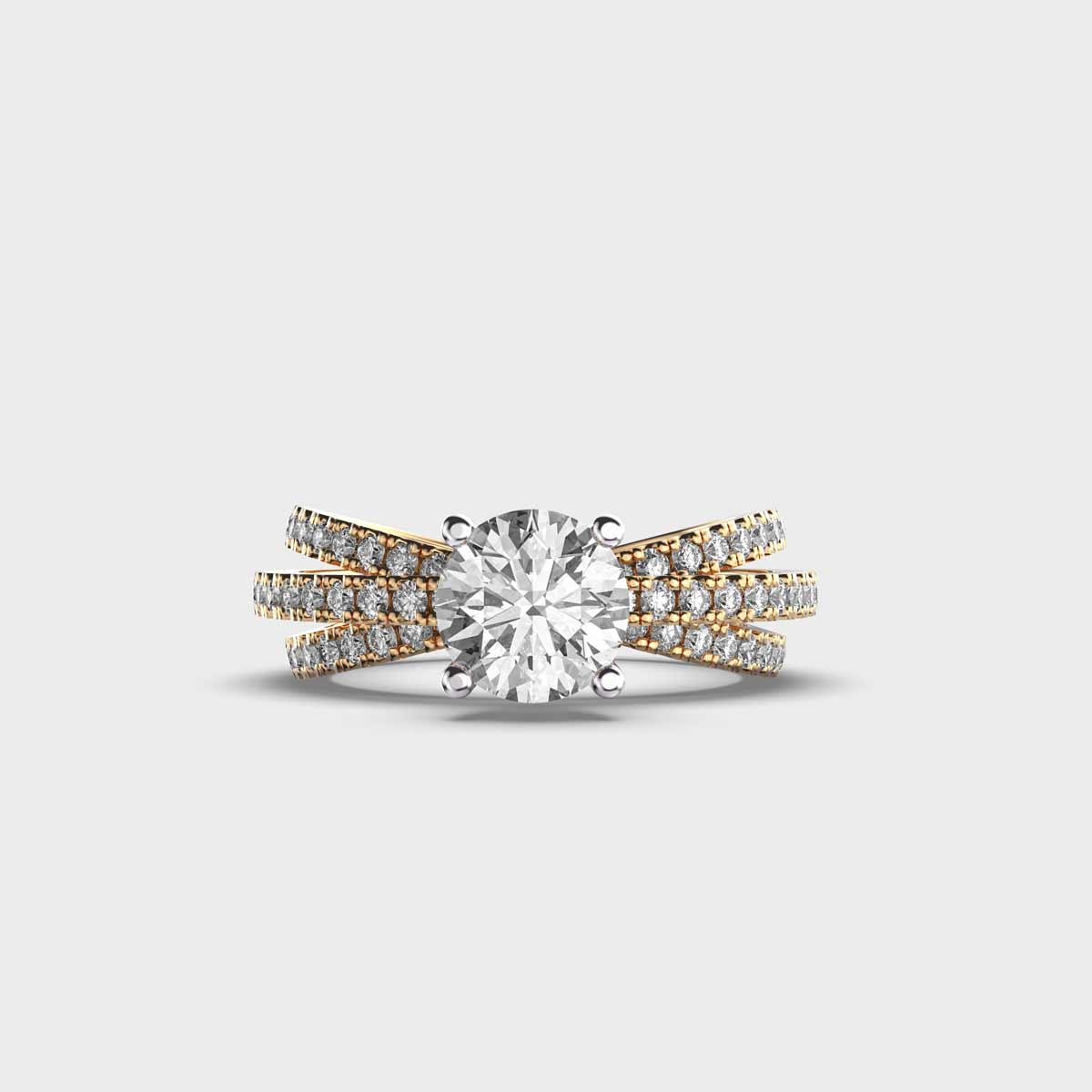 Brilliant Cut Fireworks Diamond Ring