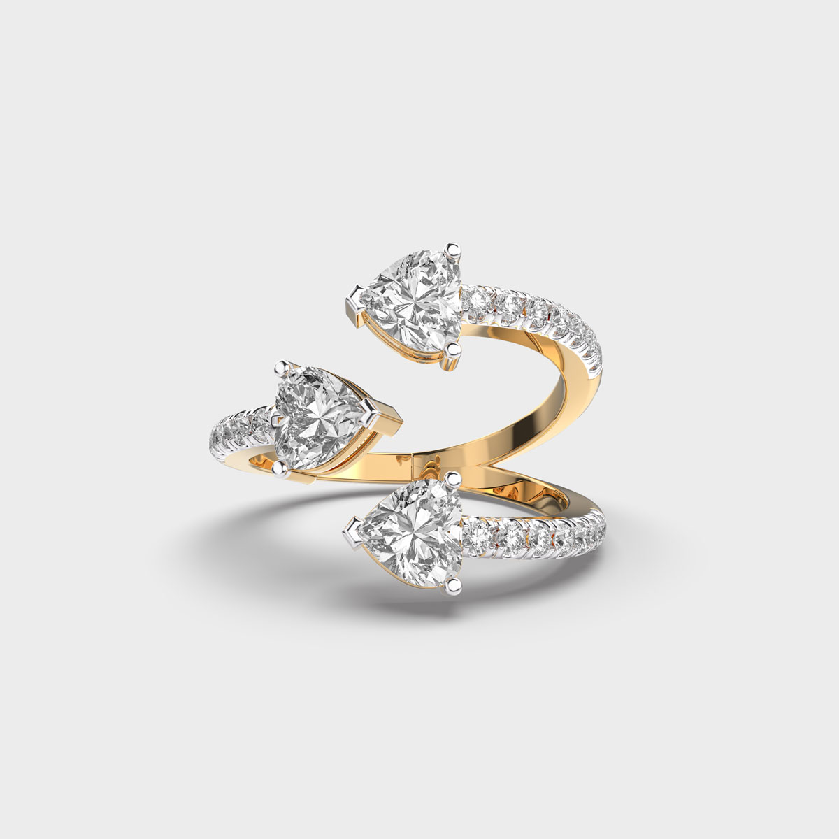 Talking Hearts In Love Diamond Ring