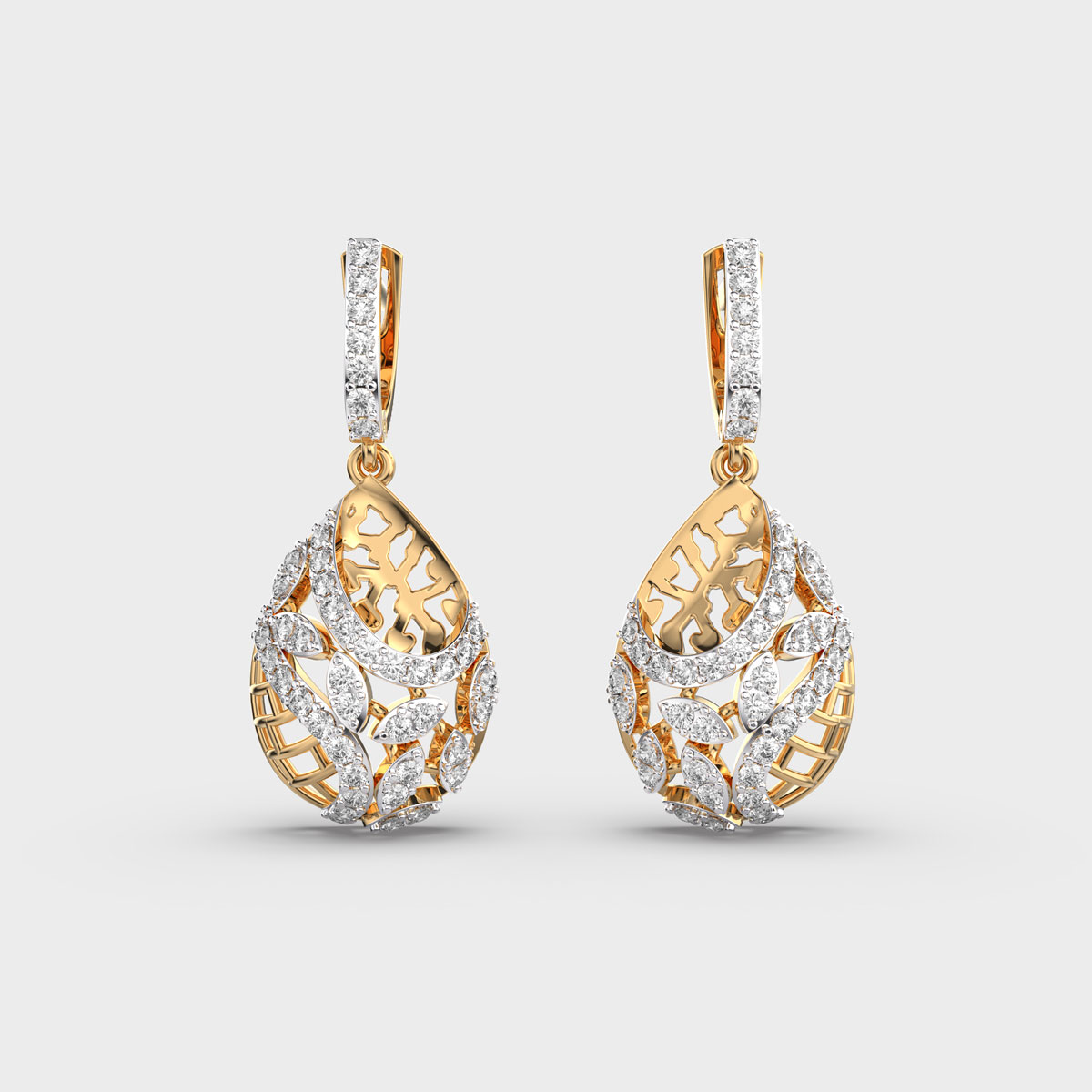 Beyond Dewdrop Multi Diamond Earrings