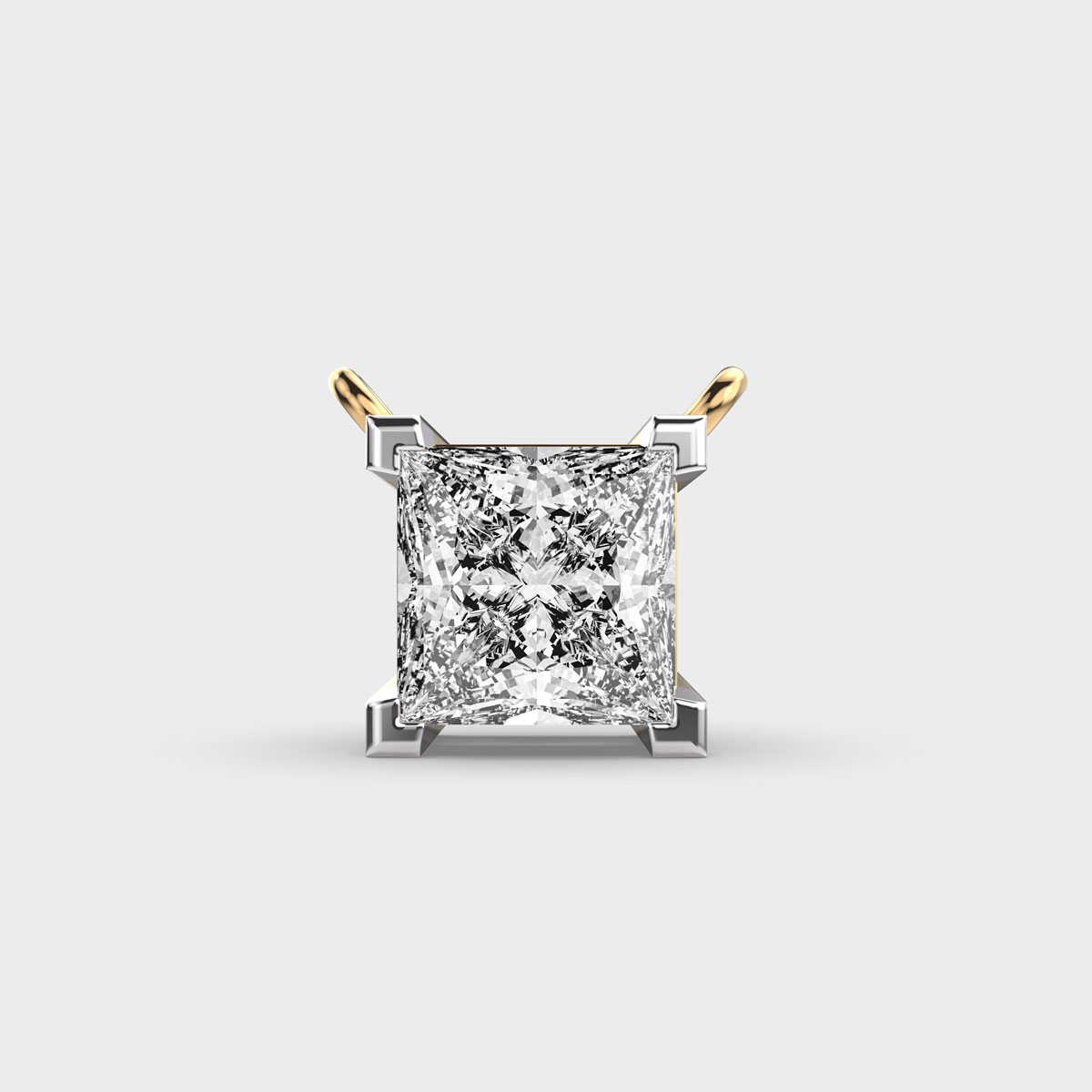 Classic Princess Étoile Panthère Solitaire Link Pendant(With Chain)