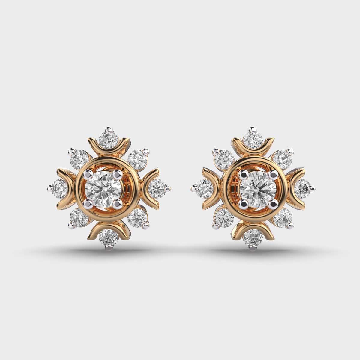 Sparkling Wonder Diamond Stud Earrings