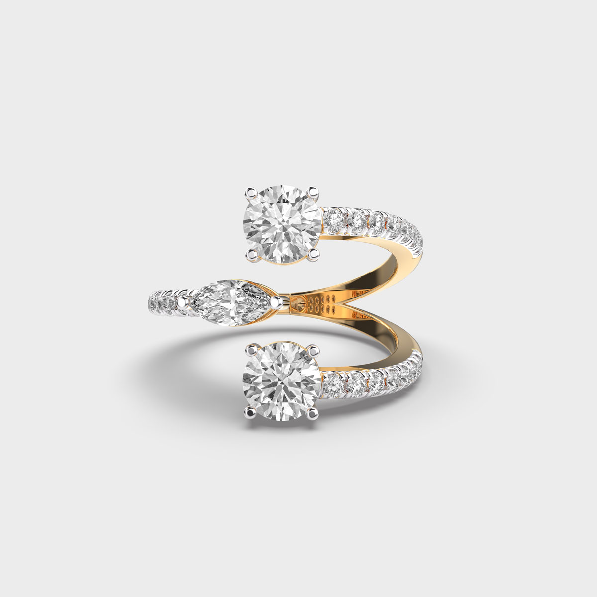 Mosiac Triple Symphony Diamond Ring