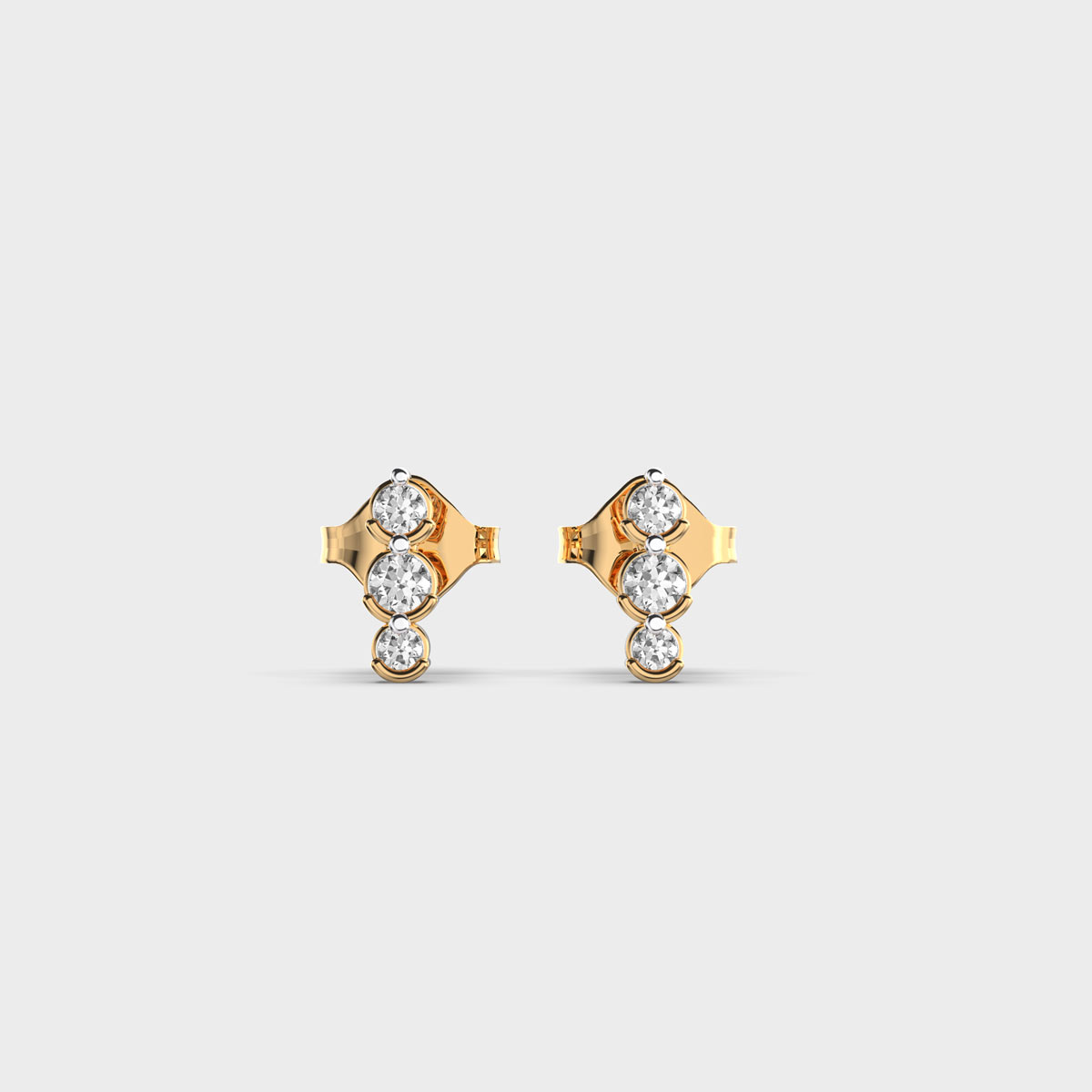 Gilded Dream Diamond Ear Studs