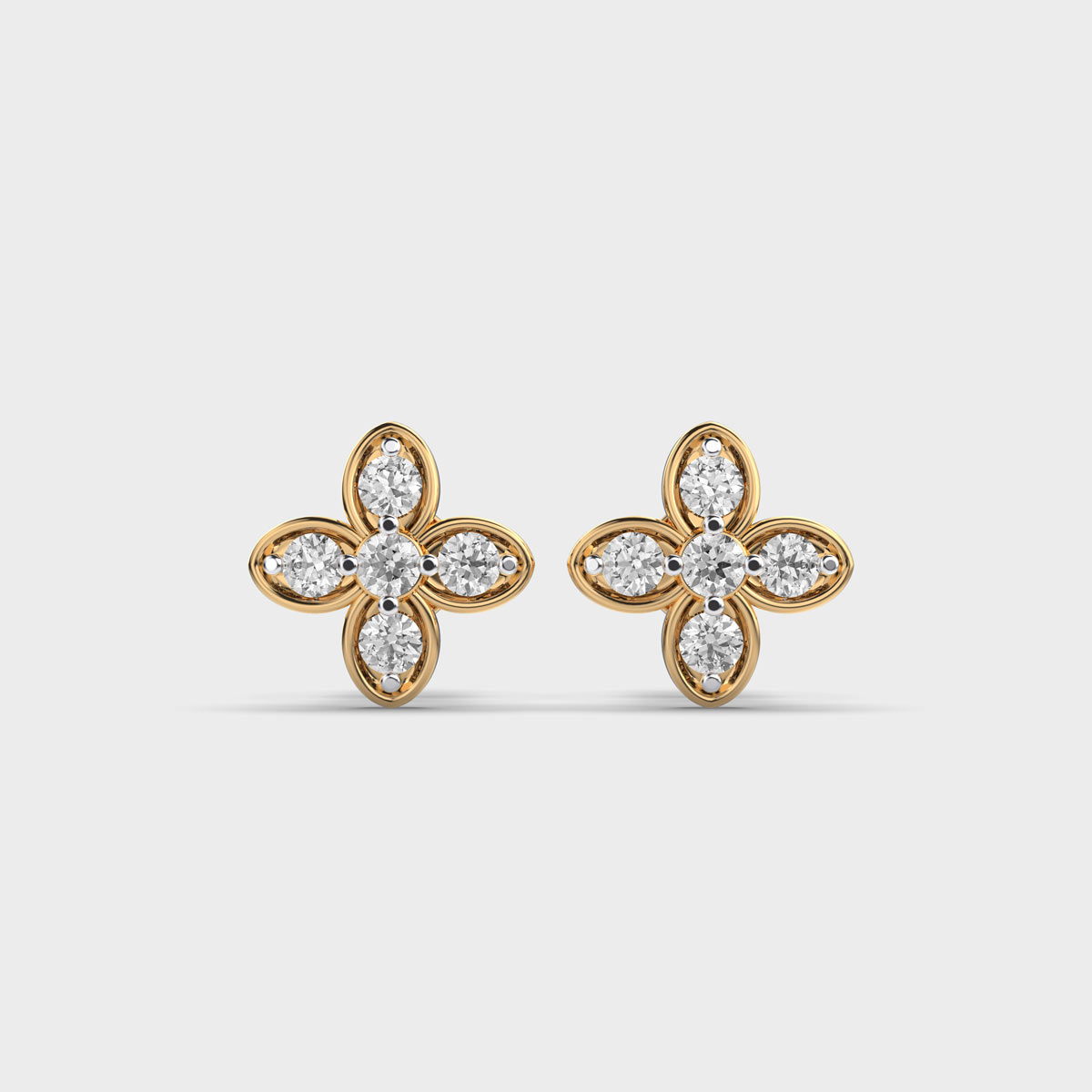 Deco Glamour Diamond Ear Studs