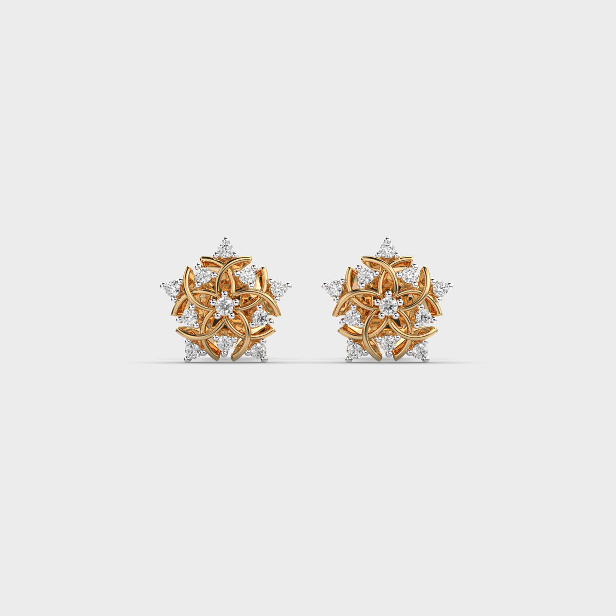 Vintage Regalia Charm Diamond Studs