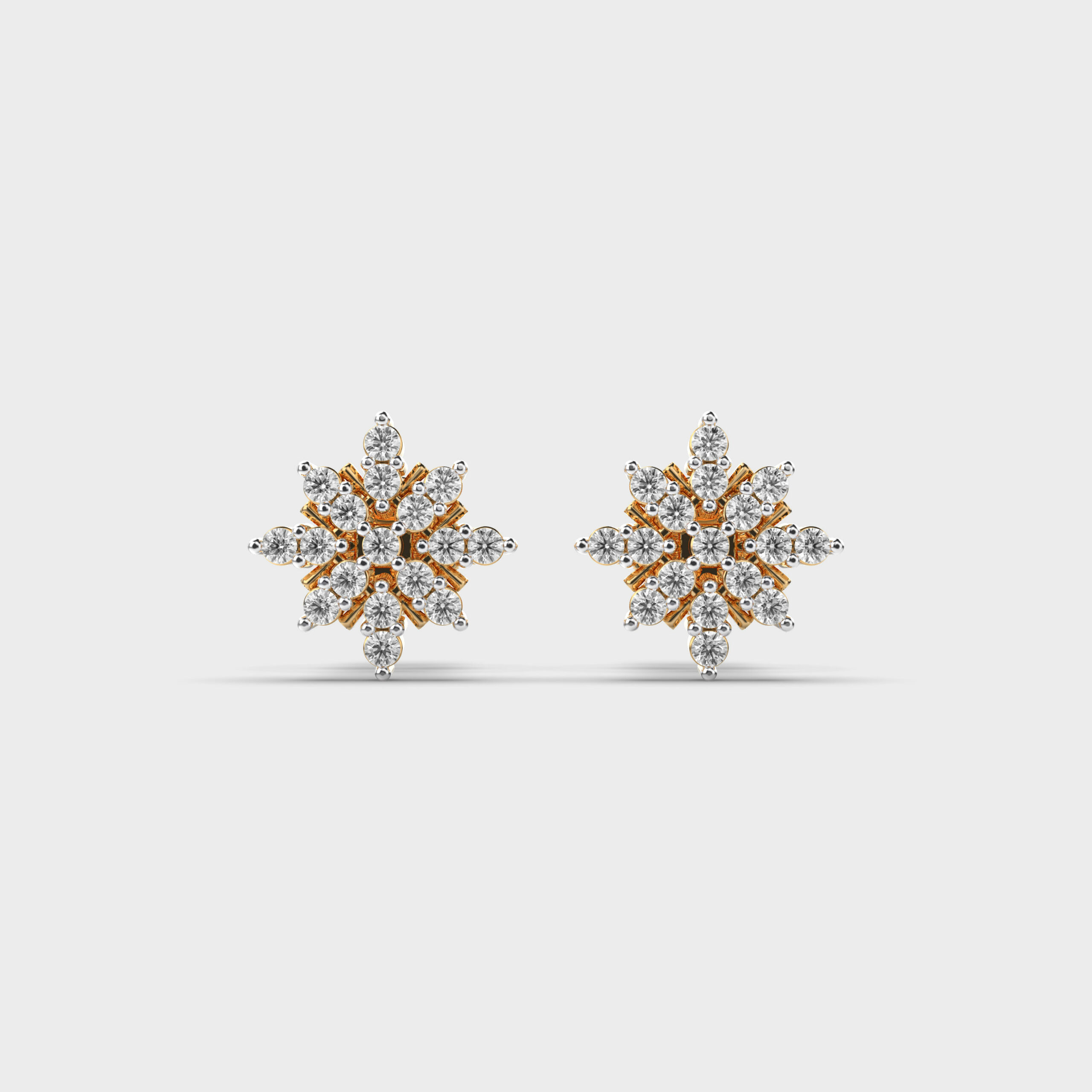 Ornamental Dream Diamond Ear Studs