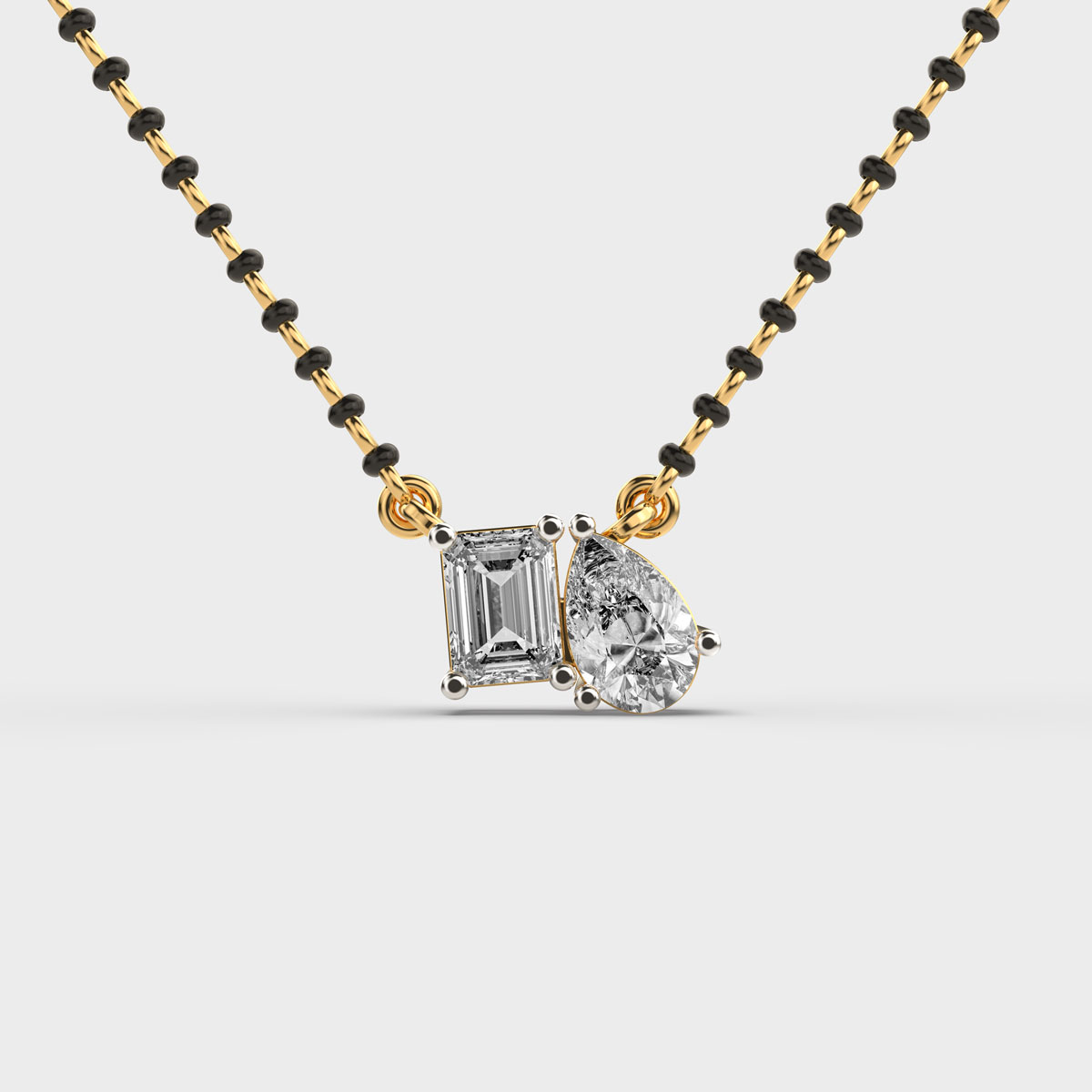 Axisglow Geometric Diamond Pendant (With Chain)