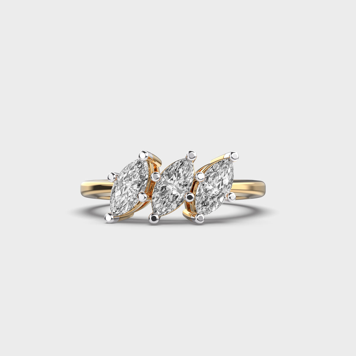 Trio Symphony Marquise Diamond Ring