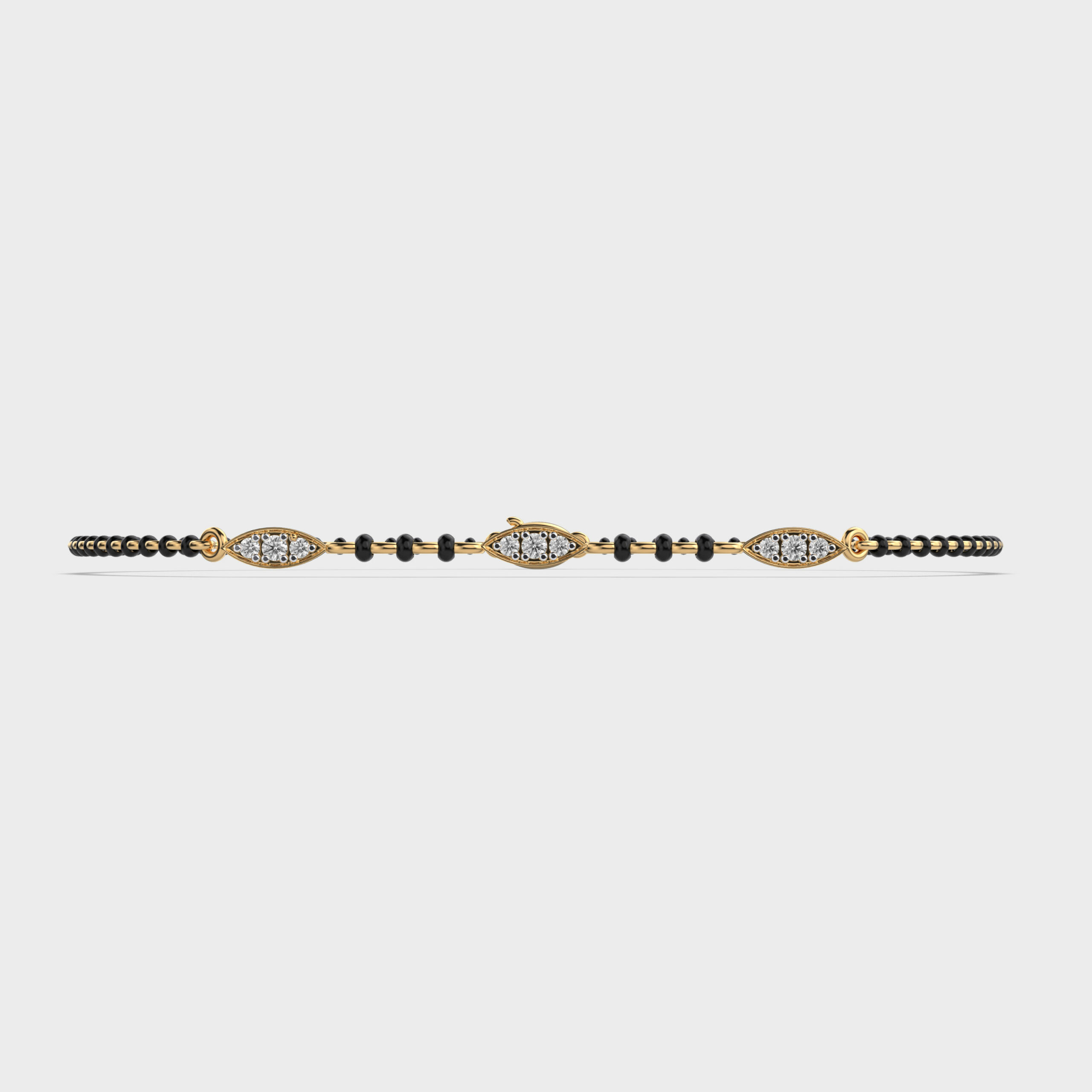 Sleek Choice Diamond Mangalsutra Bracelet