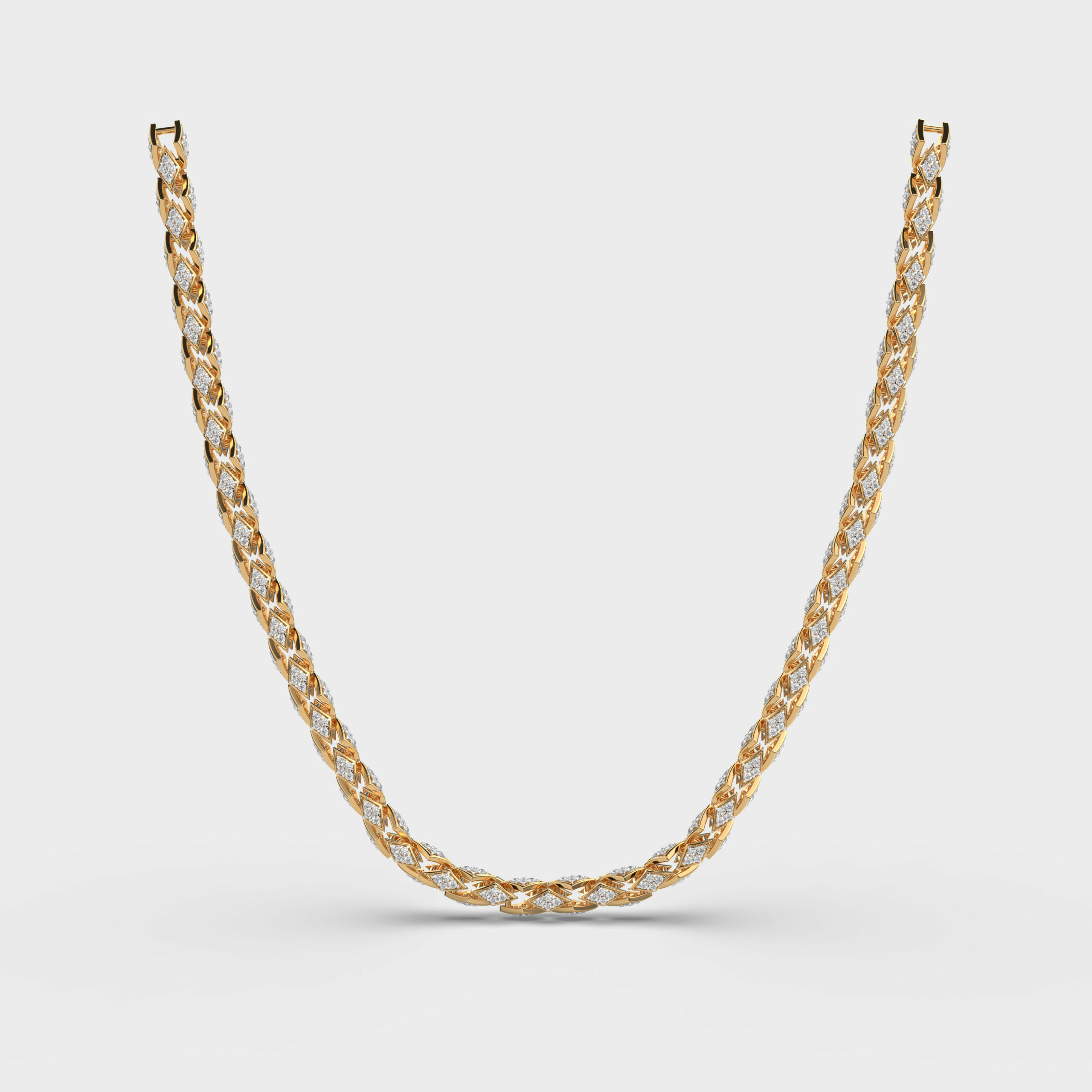 Leased Chain Diamond Necklace
