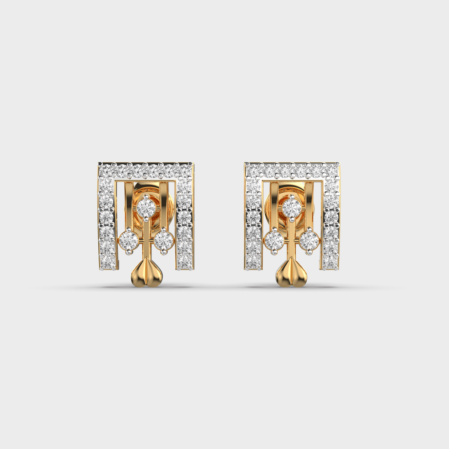 Egyptian Hieroglyph Diamond Stud