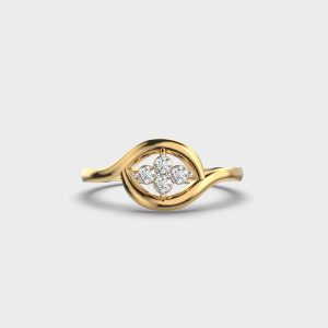 Enveloped Jewel Diamond Ring