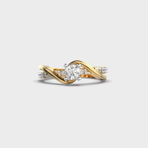 Swirling Glam Diamond Ring