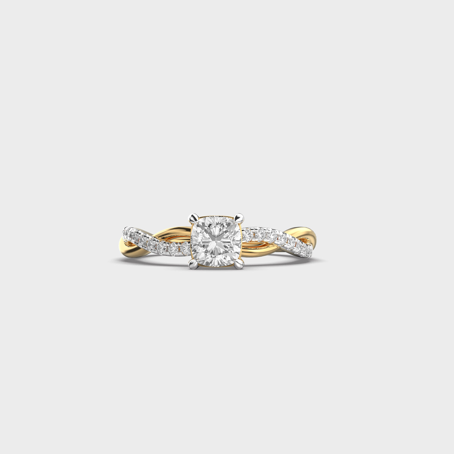 Twist Tale Diamond Encrusted Ring