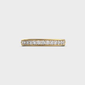 Delicate Arc Diamond Ring