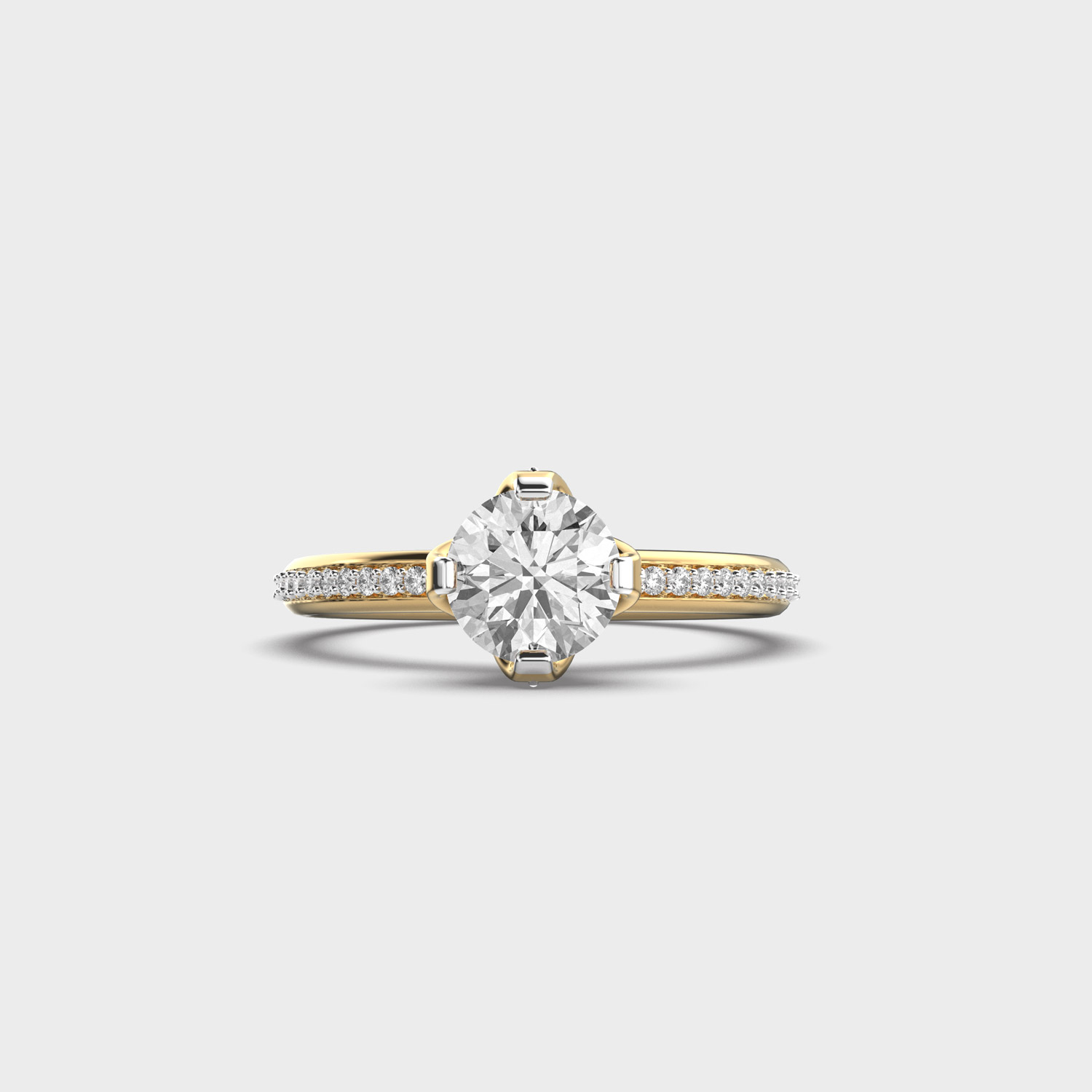 Classic Glimmer Round Diamond Ring