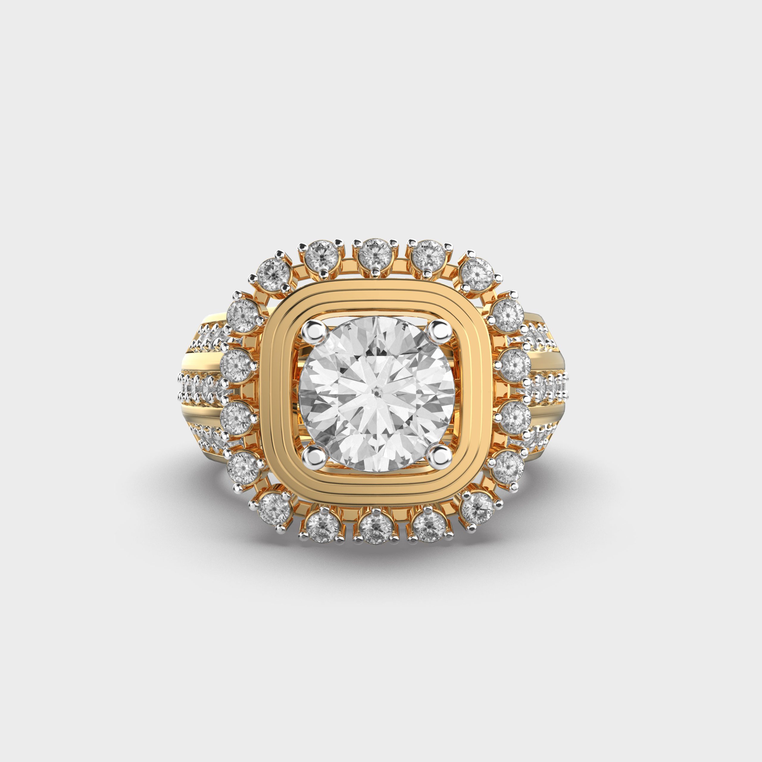 Majestic Crown Cocktail Diamond Ring