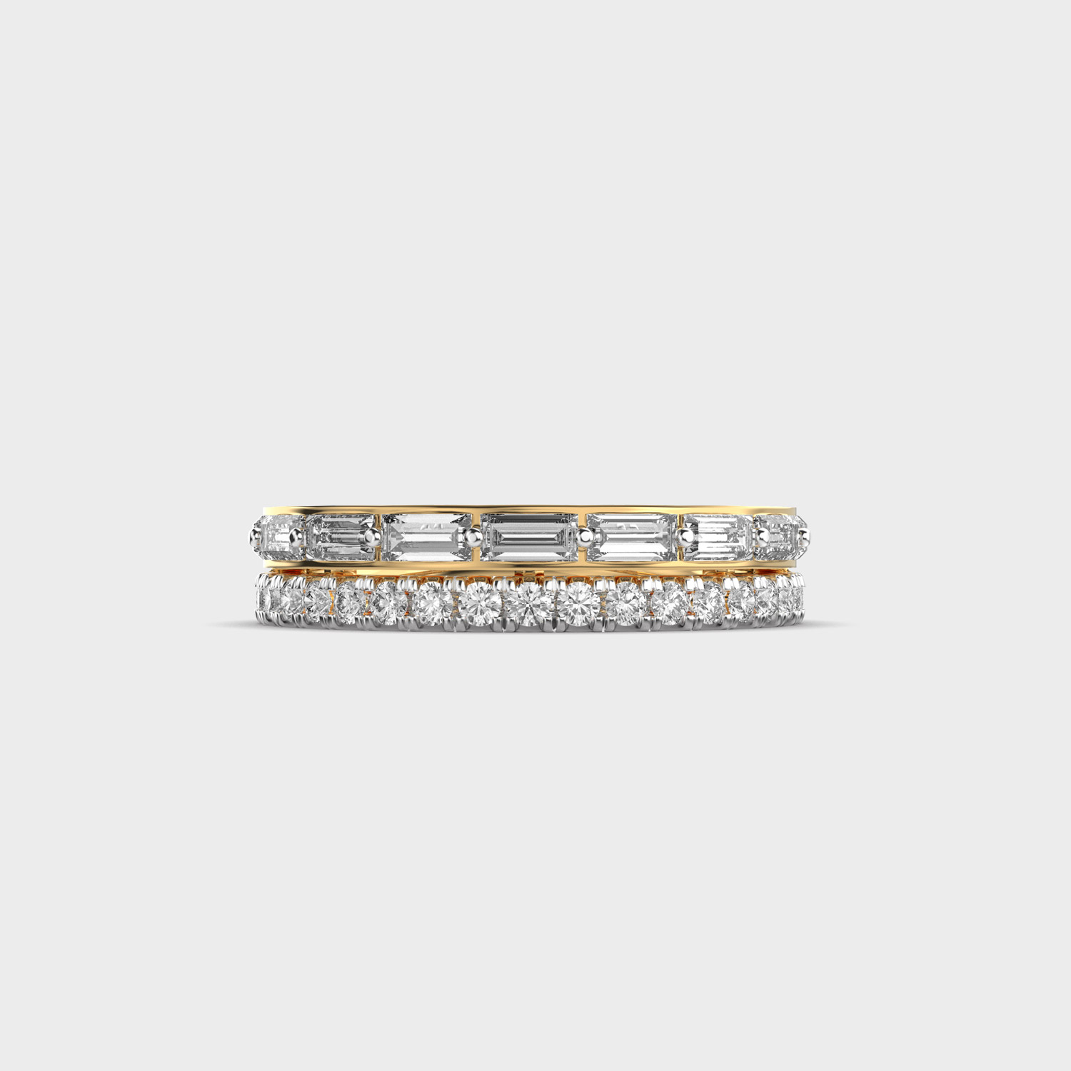 Luminous Line Of Diamond Ring