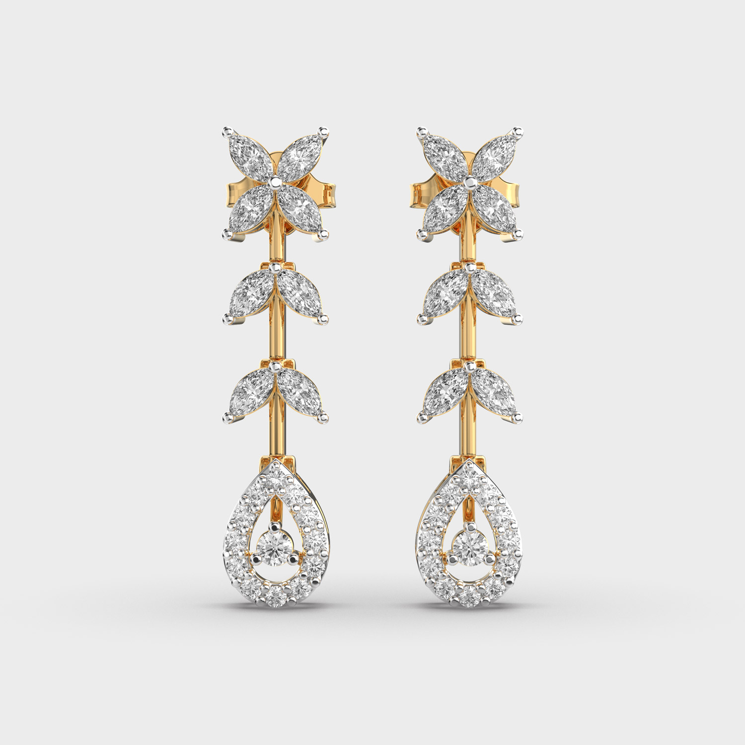 Romancing Dangler Diamond Earrings