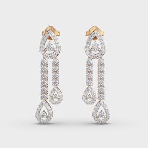 Dewfall Danglers Diamond Earrings