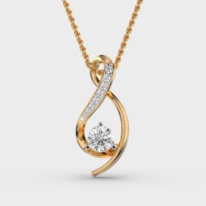 Swirling Fun Diamond Pendant