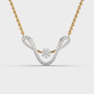 Unique Blossom Diamond Pendant