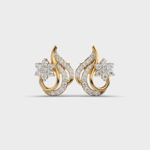 Floral Flames Diamond Studs
