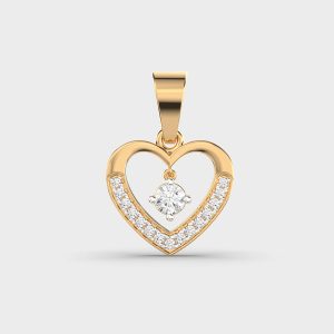 Simple Heart Diamond Pendant