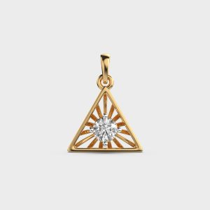 Lustrous Prism Diamond Pendant