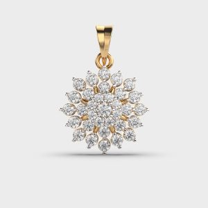 Verdant Bloom Diamond Pendant