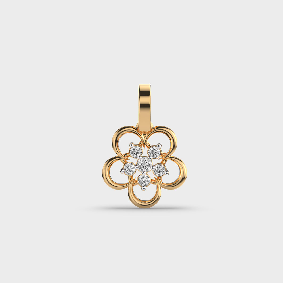 Botanique Bloomingbelle Diamond Encrusted Pendant (Without Chain)