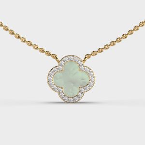 Lucky Clover Diamond Pendant