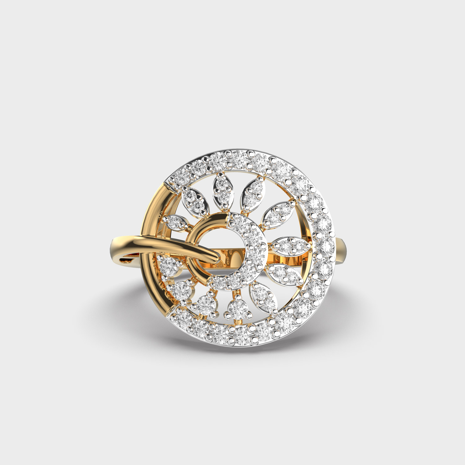 Endearing Au Paire Diamond Ring