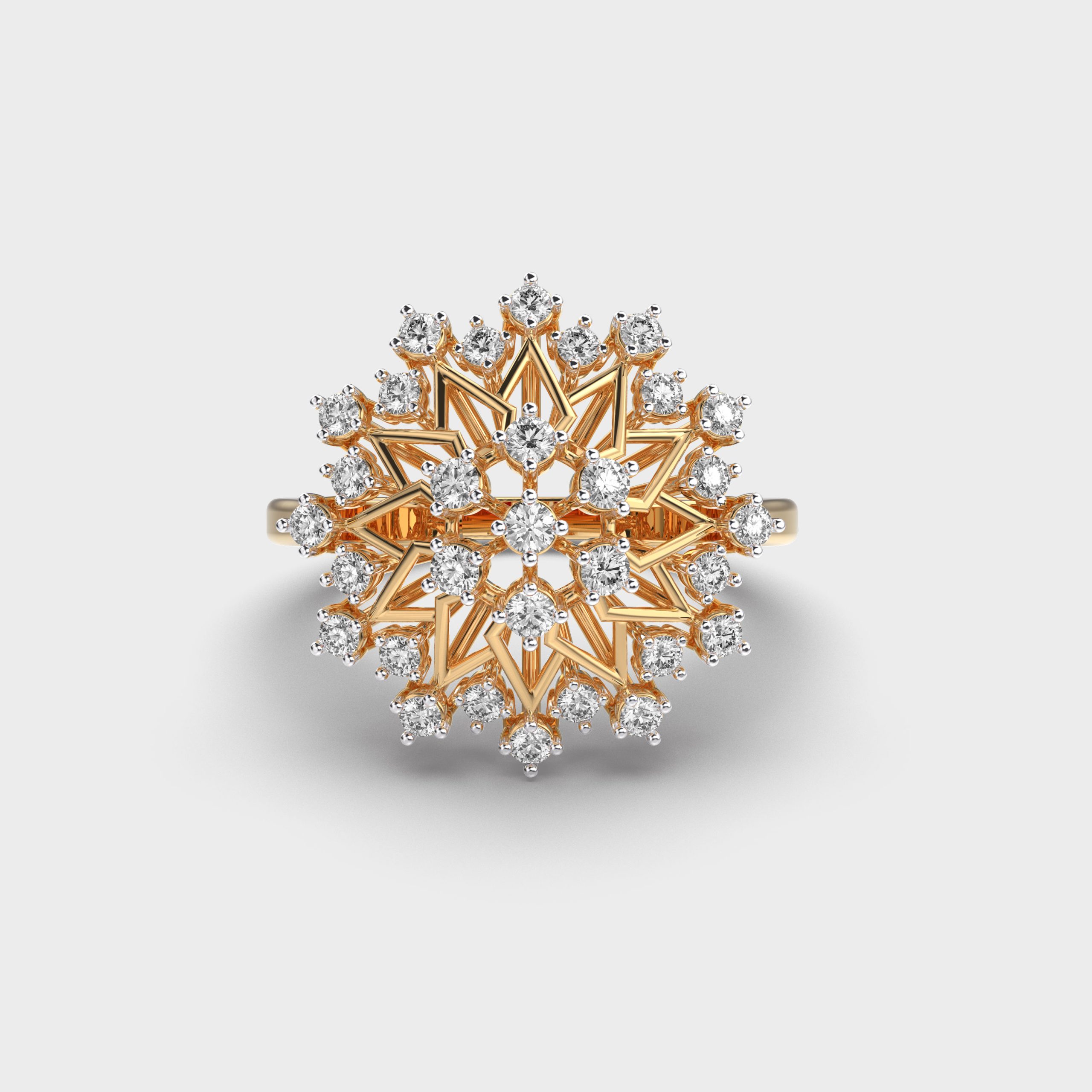 Fireworks In Love Round Diamond Ring