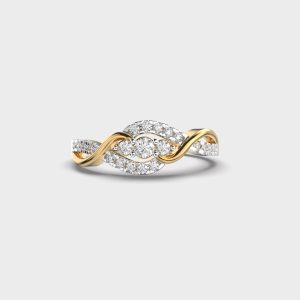 Looped Together Diamond Ring
