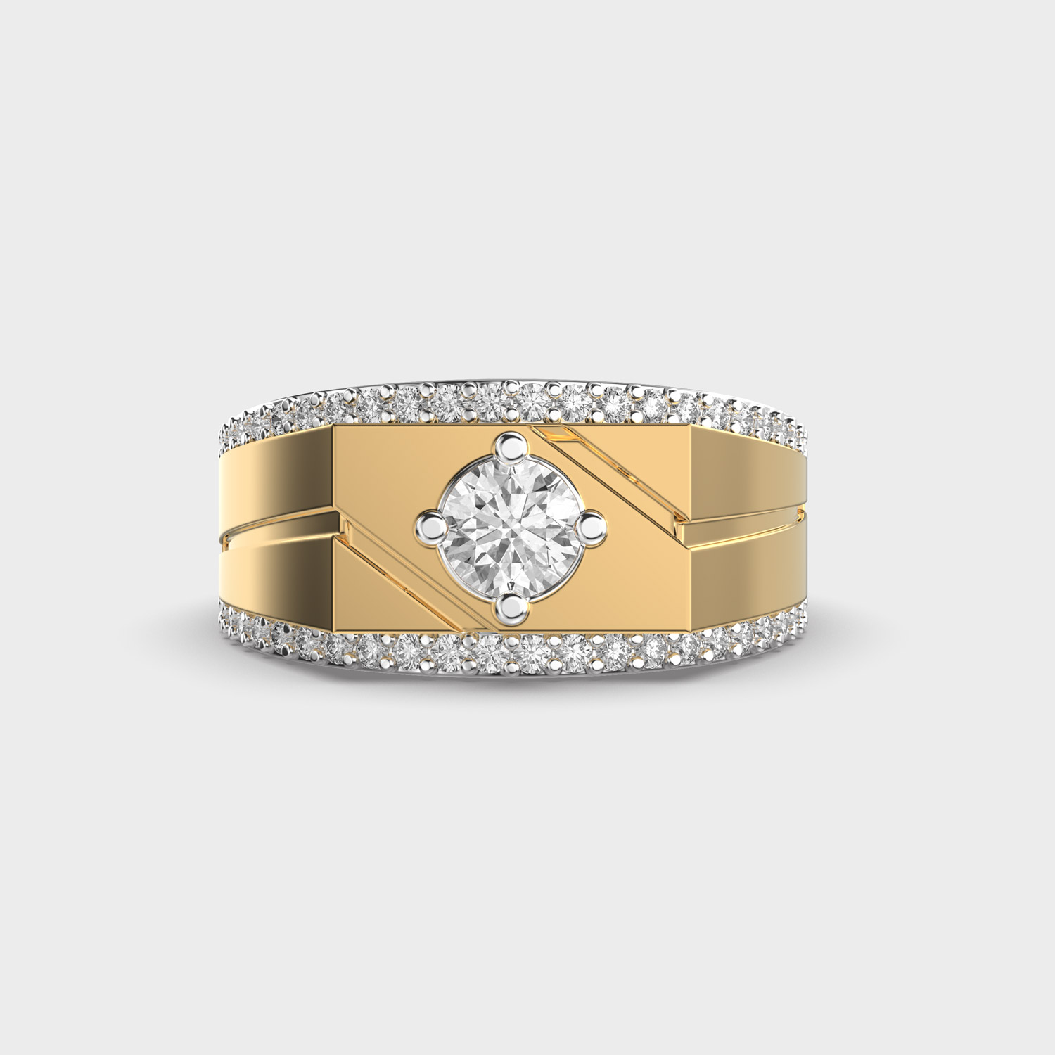 Majestic Crest Diamond Ring For Men