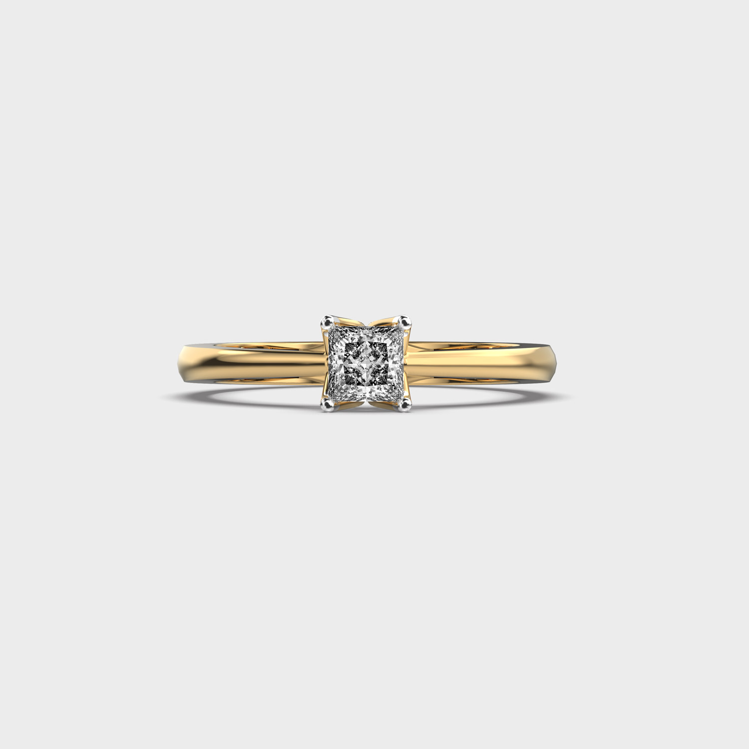 Sleek Glam Princess Cut Diamond Ring