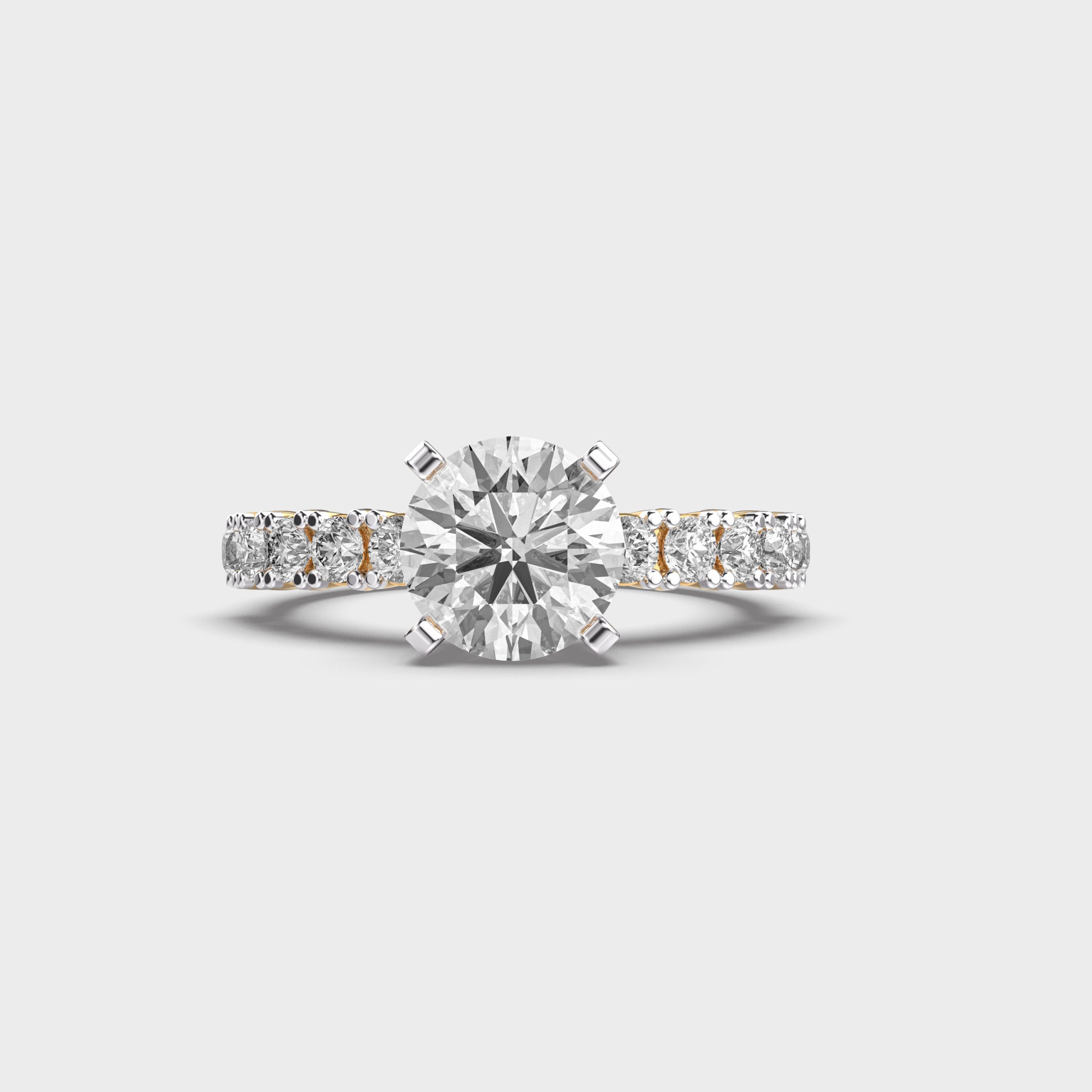 Spotlight Sparkle Round Cut Diamond Ring